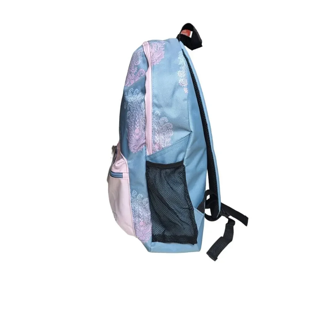 Ivory Ella by Conair Backpack Lovey Paisley Print Slate Blue and Pink New